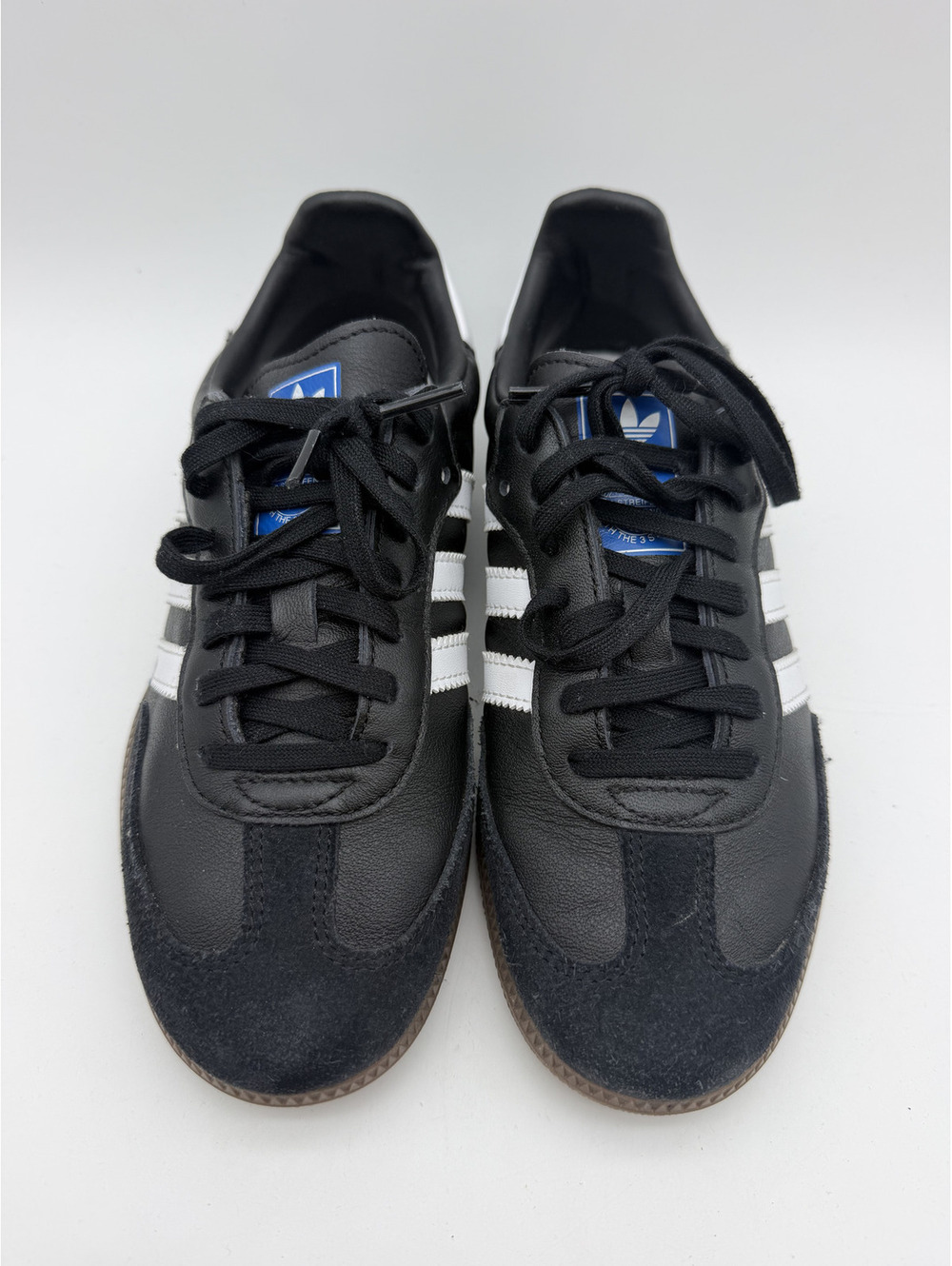 Adidas Samba Classic Black and White Sneakers, Size 5